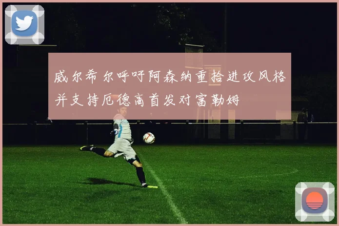 威尔希尔呼吁阿森纳重拾进攻风格并支持厄德高首发对富勒姆